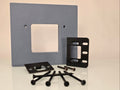 StrongJamb Armor Plate installed in a reinforced door jamb